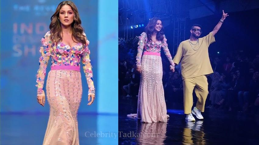 Shehnaaz Gill ramp walk as showstopper for designer Ken Ferns