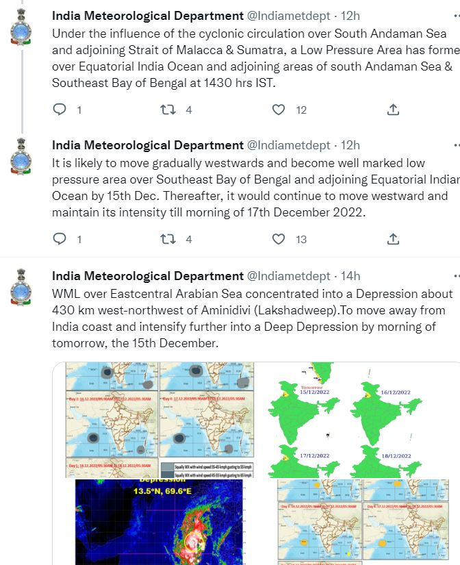 Weather Update Today दिल्ली में बढ़ी कड़ाके की ठंड, कई दक्षिणी राज्यों में बारिश का कहर, आईएमडी ने जारी किया अलर्ट! 2 image 172