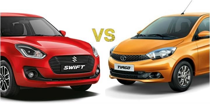 2018 Maruti Suzuki Swift Vs Tata Tiago 5 720x359 1