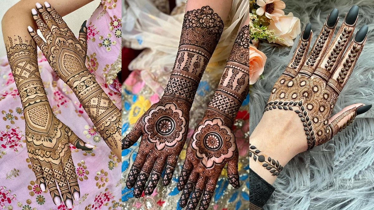 10 Adorable Bajuband Mehndi Designs with Images! | Mehndi design photos,  Khafif mehndi design, Henna flower designs