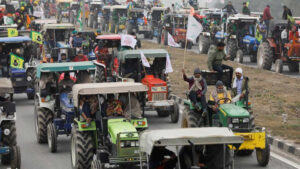 farmers protest tractor march delhi