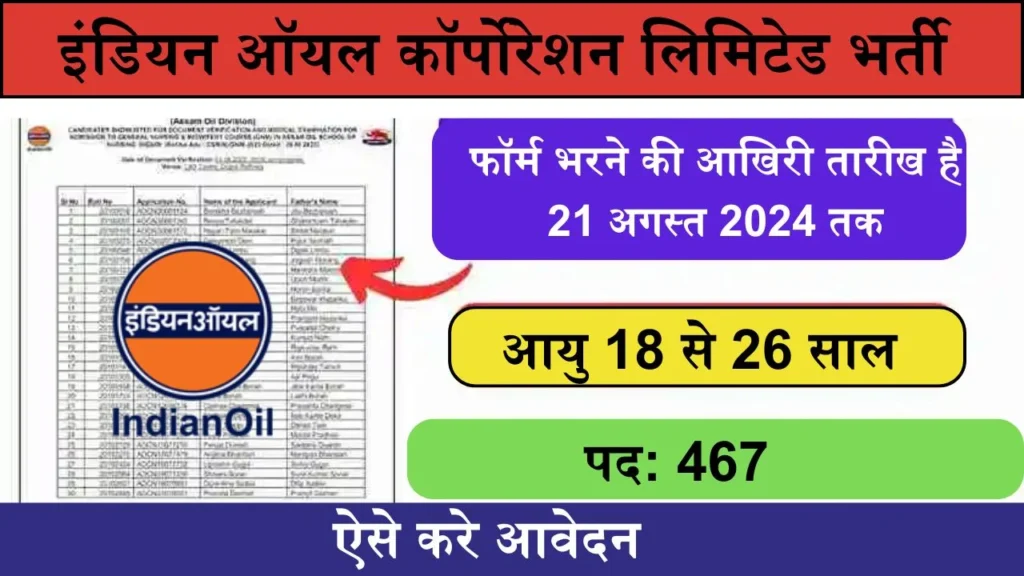 IOCL Recruitment 2024: सरकारी नौकरी की तलाश कर रहे युवाओं के लिए खुशखबरी, ऐसे करे आवेदन